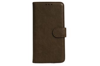 Samsung A03 Wallet Case - Card holder - Magnetic closure - Dark brown 