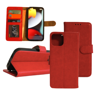 Samsung A03 Wallet Case - Card holder - Magnetic closure - Red   