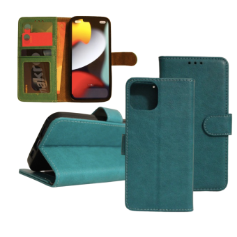 Samsung A03 Wallet Case - Card holder - Magnetic closure - Turquoise    