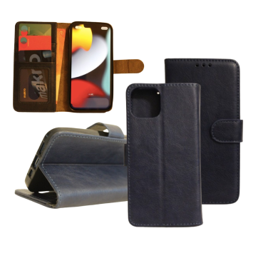 Samsung A03 Wallet Case - Card holder - Magnetic closure - Dark Blue